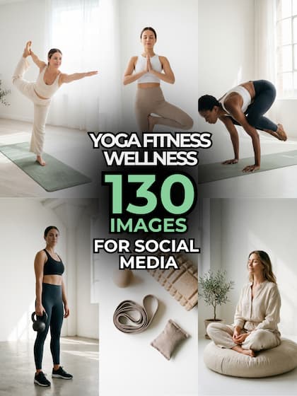 130 imágenes de stock para coaches de yoga y fitness | Pack de fotos de bienestar 130 imágenes de stock para coaches de yoga y fitness | Pack de fotos de bienestar