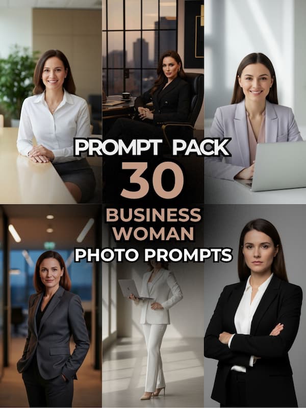 30 Business Woman Photo Prompts