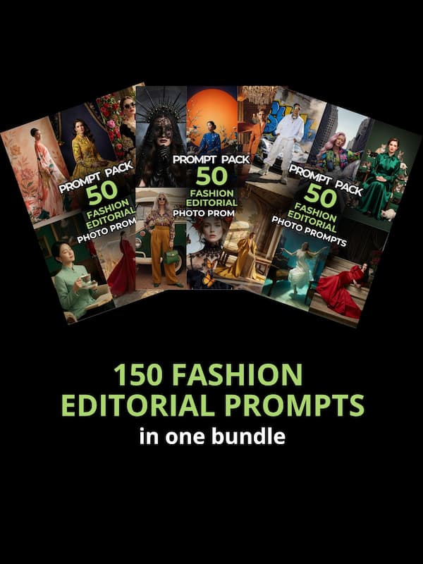 Women Fashion Editorial Prompts Bundle
