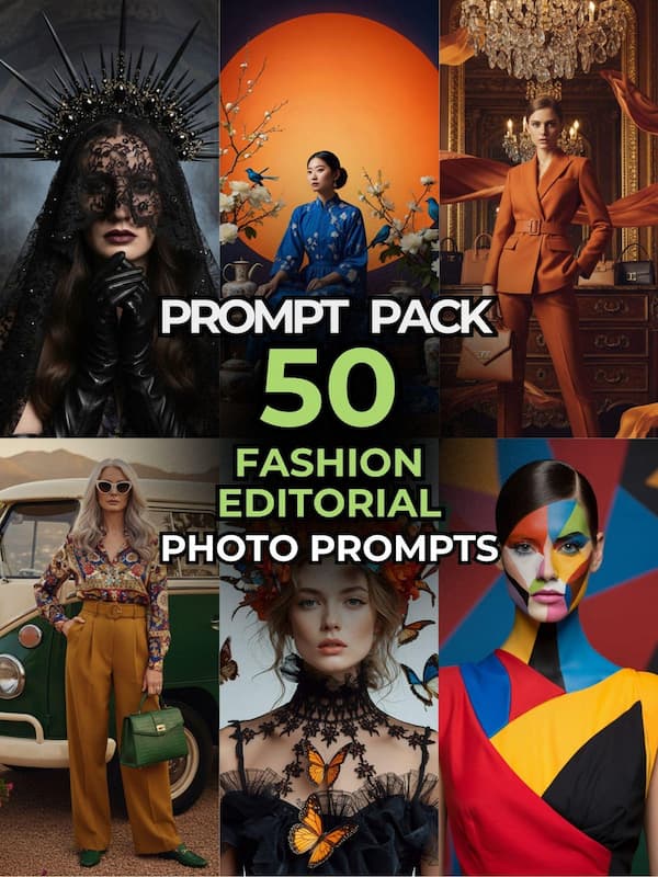 50 High-Fashion Editorial Prompts Vol.2